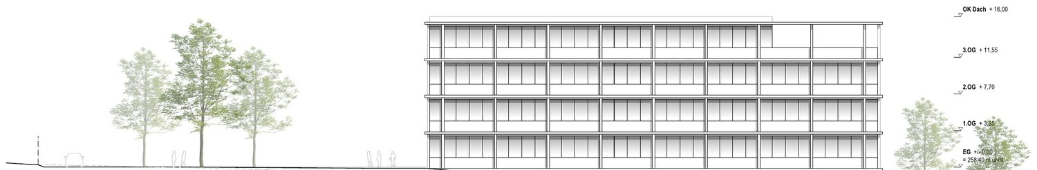 Schönblick, Ansicht West Bürogebäude