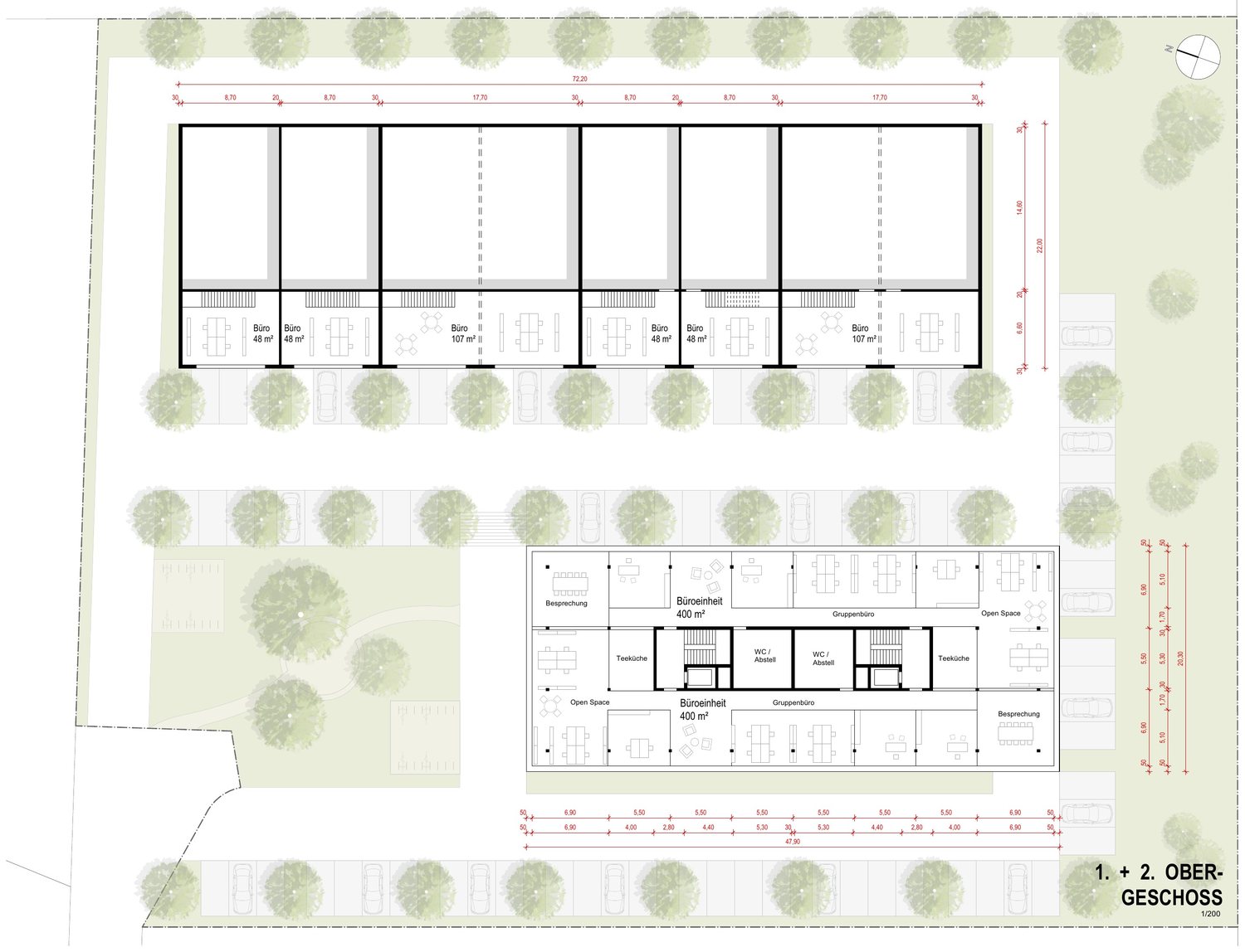 Schönblick, Grundriss Regelgeschoss